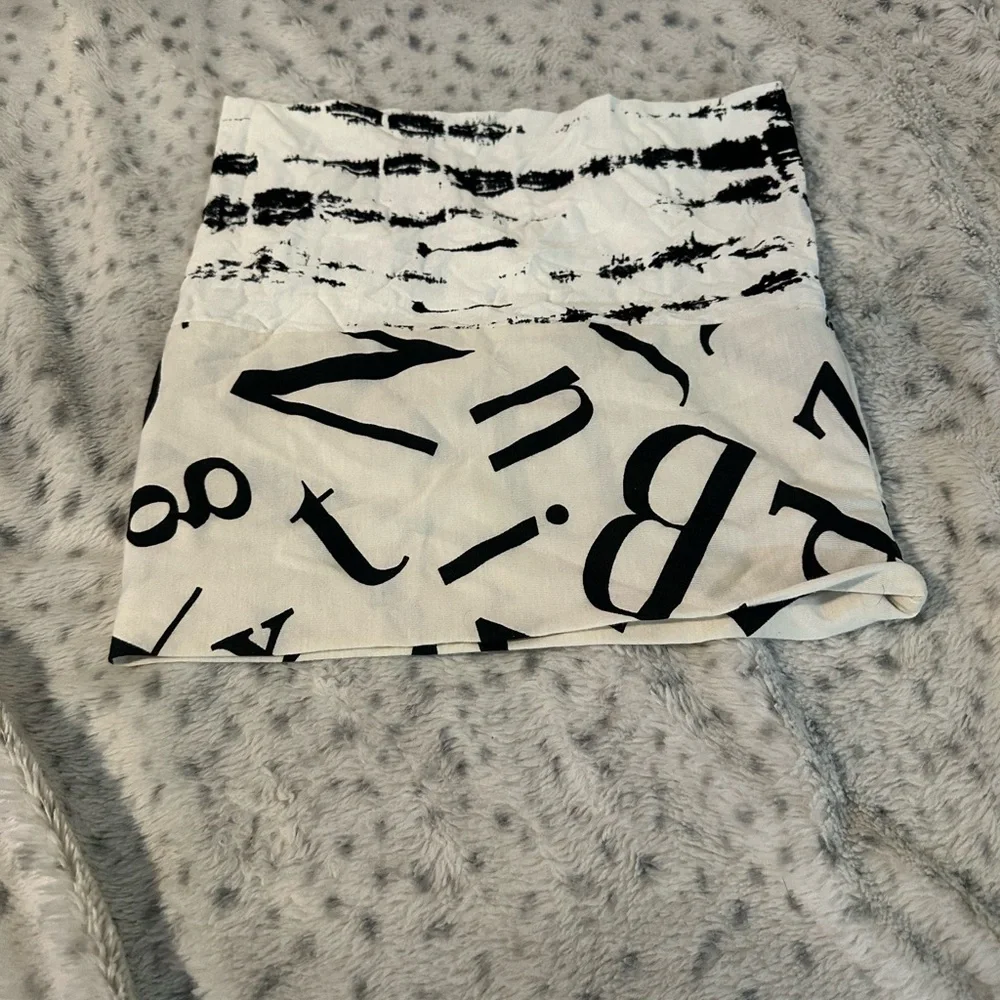 Kids Black & White Patterned Neck Infinity Scarf